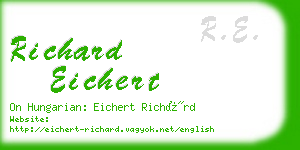 richard eichert business card